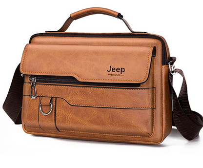 Men's High-Quality PU Leather Crossbody Messenger Bag