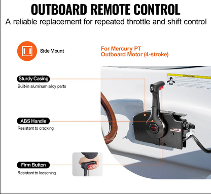 Boat Throttle Control Side Mounted Outboard Remote Box
