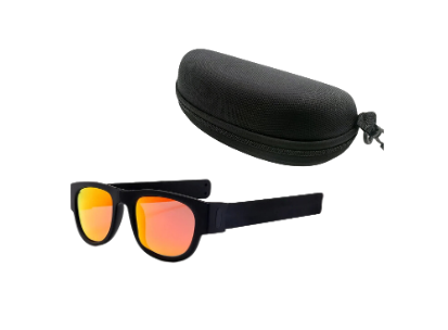 Men's Polarized Folding Sunglasses with Novelty Mirror