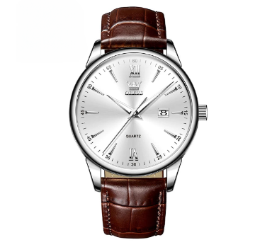 Classic Luxury Men's Leather Quartz Watch