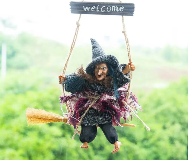 Halloween Hanging Witch Dolls Prop