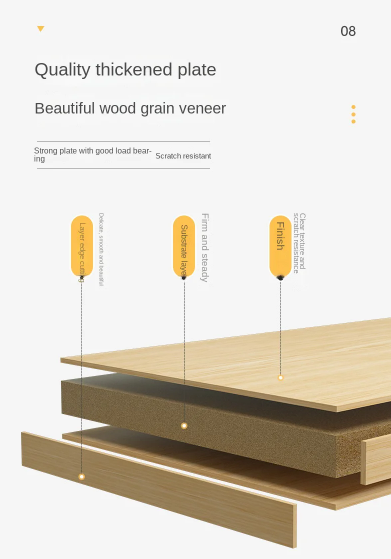 Modern Small Bedside Table Storage Cabinet for Rental Rooms