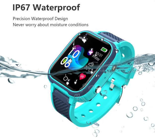 Kids 4G Smartwatch GPS Video Call Waterproof (Blue)
