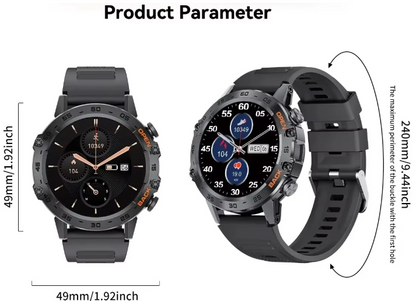 Bluetooth Smart Watch for Men (Black)