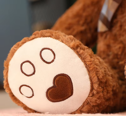 Teddy Bear Plush Pillow (Brown)