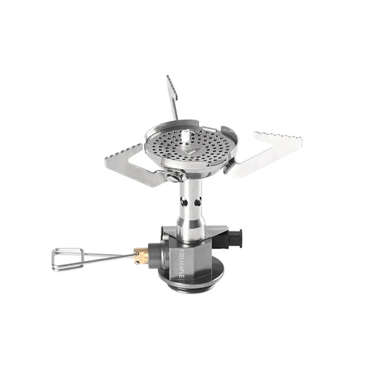 Pressure-Regulator Propane Camping Stove Silver
