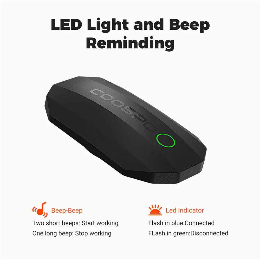 Dual Mode Heart Rate Sensor  ANT+ And Bluetooth Chest Strap Black