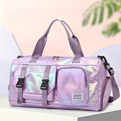 Women's Travel Duffel Bag with Shoe Compartment