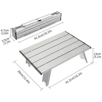 Ultralight Aluminum Alloy Camping Mini Foldable Table
