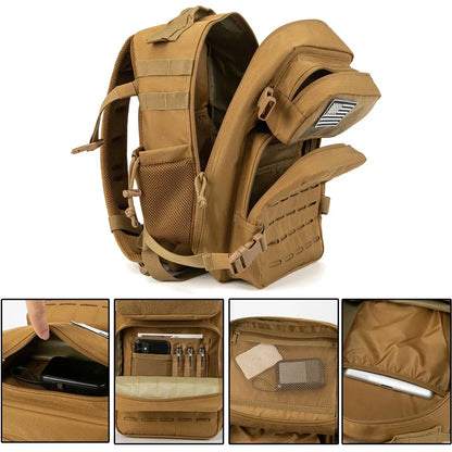 25L Military Tactical Backpack with MOLLE Modular Design