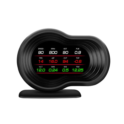 OBD2 Car HUD F9 Digital Head Up Display with Smart Alarm Black