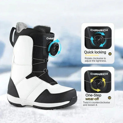 New Outdoor Ski Shoes Adult Winter Warm Ventilate Skiing Shoes
