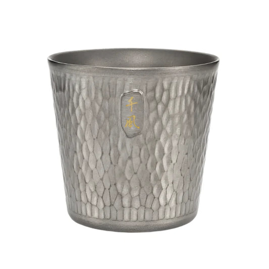 300ml Titanium Camping Mug Double-Layer Grey