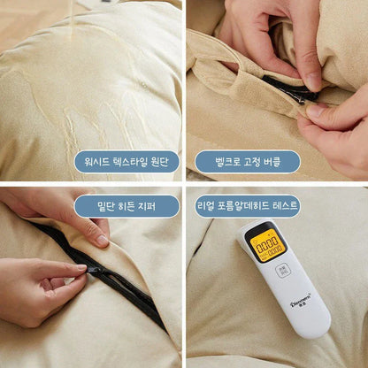 Convertible Foldable Lounger Sofa Bed - Beige Water-Resistant Lazy Chair Sleeper