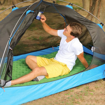 Double Bed Camping Inflating Sleeping Mats with Pillow