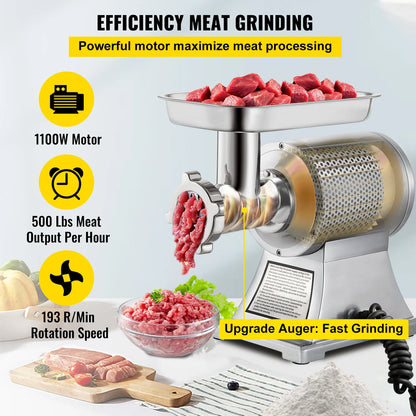 250 Kg/H Electric Meat Mincer Chopper