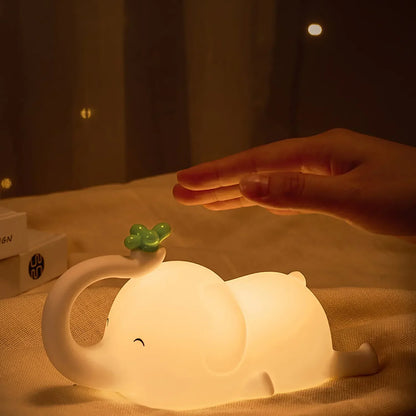 Adorable Elephant Silicone Night Light