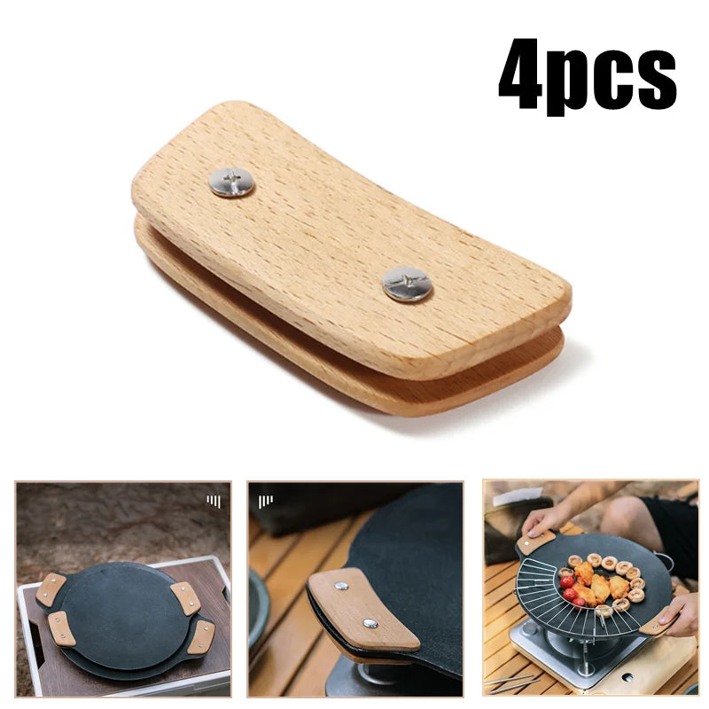 Wooden BBQ Pan Handle