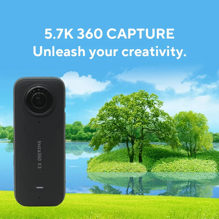 Action Camera  8K Video Dual Image Stabilization Black
