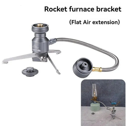 Camping Furnace Support Dual Stove Silver