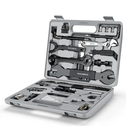 44-in-1 Bicycle Repair Tool Kit Maintenance Set Grey