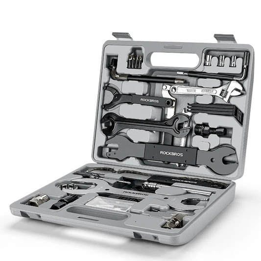 44-in-1 Bicycle Repair Tool Kit Maintenance Set Grey