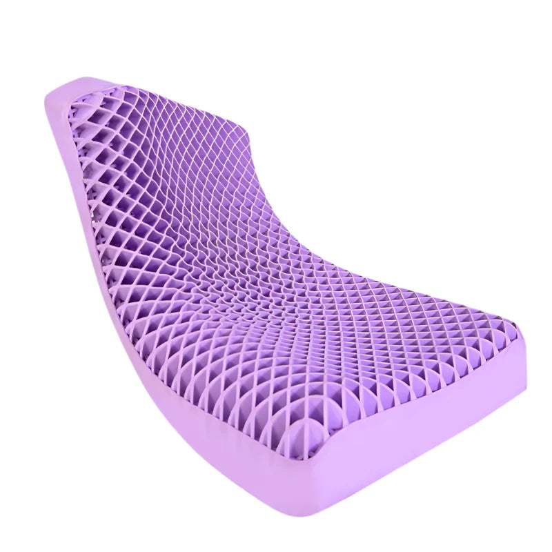 Breathable TPE Pectin Cervical Neck Pillow Zero Pressure Purple