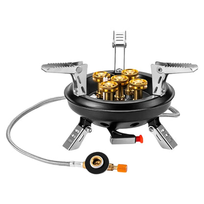 16000W High-Pressure Camping Gas Stove Black