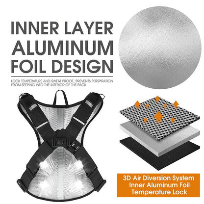 10L Ultralight Cycling Backpack with Hydration Water Bag Black