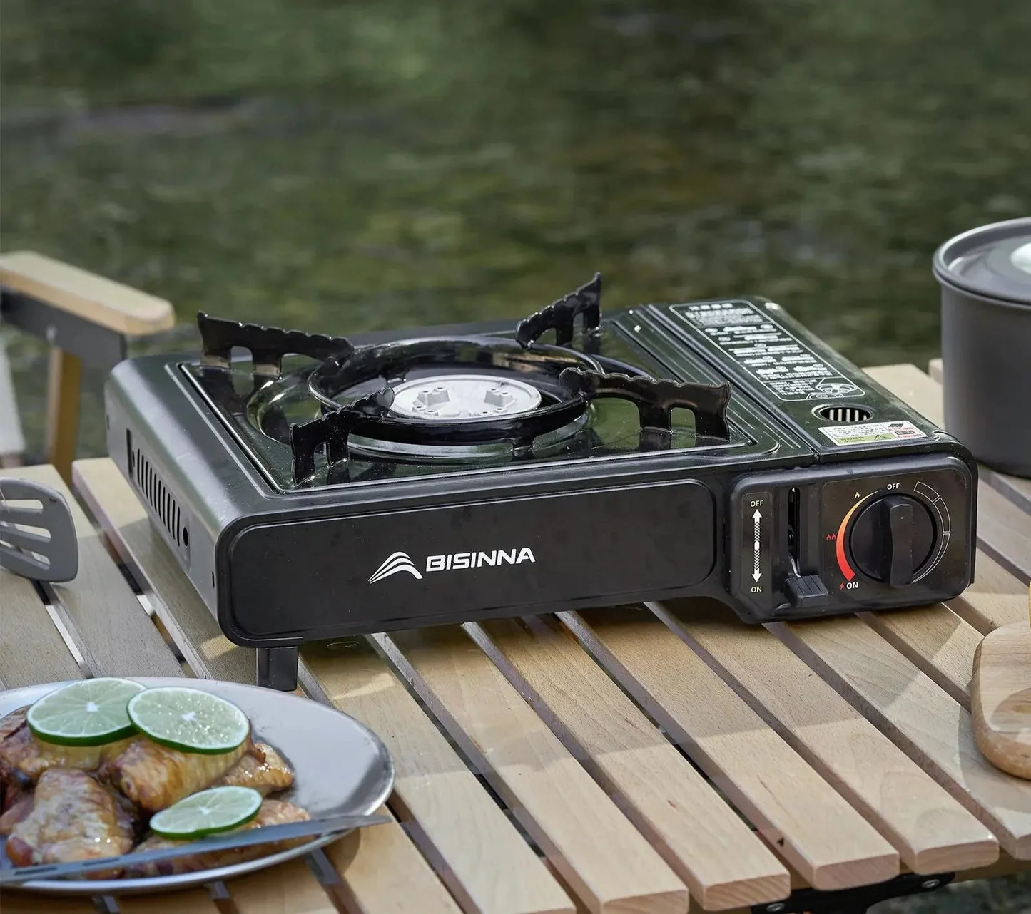 2900W Camping Cassette Stove Black