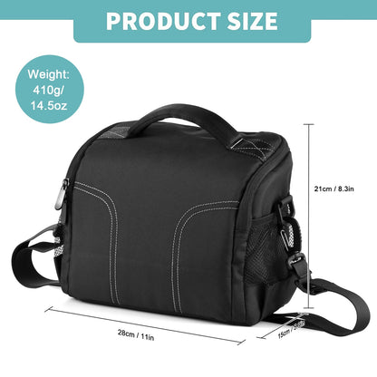 Camera Shoulder Bag Travel Case Black