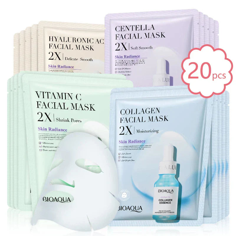 Centella Collagen Face Masks - Pack of 20