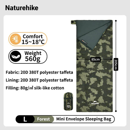 Camping Sleeping Bag Forest Pattern Camouflage