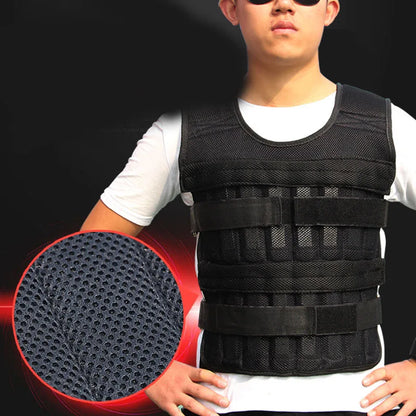 Adjustable Weighted Vest (Plates Not Included) Black