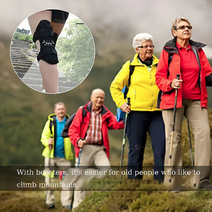 Spring-Loaded Knee Booster Support Pad Black