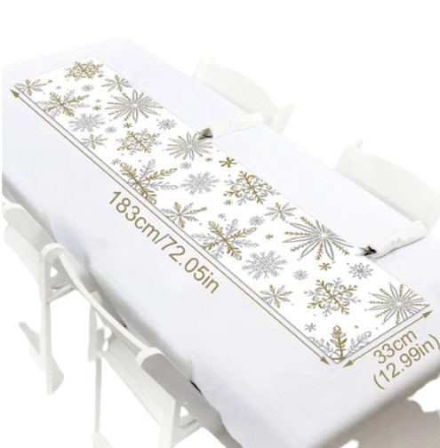 Merry Christmas Table Runner - Festive Season Decoration
