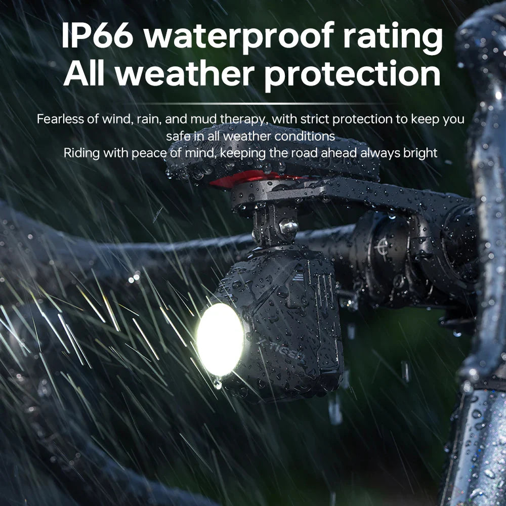 1600LM Bike Light with Wireless Remote Dual Beam Black