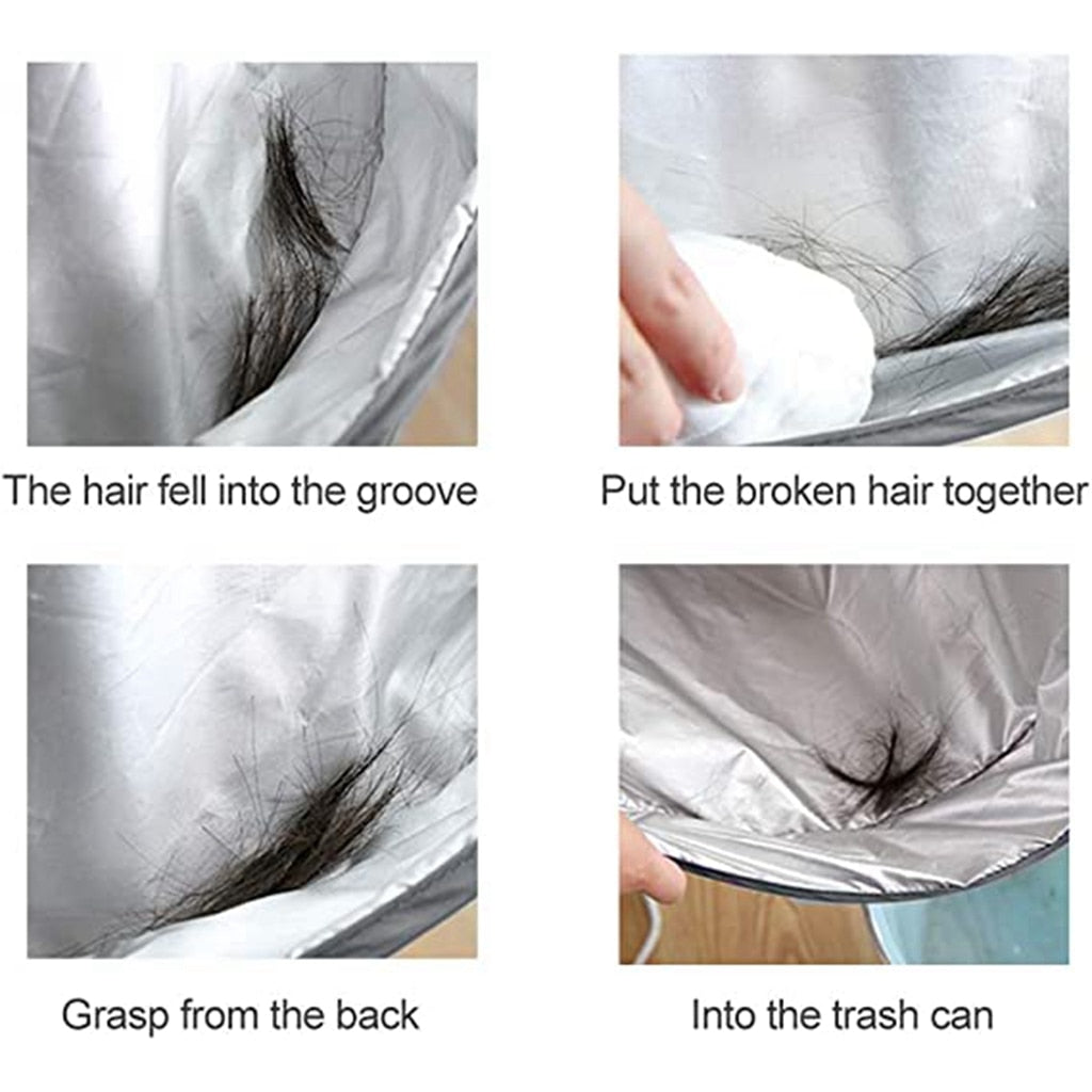 DIY Apron Hair Cutting Cloak Coat Salon Barber Stylist Cape Umbrella Haircut Cloak Hairdressing Home Cleaning Protector