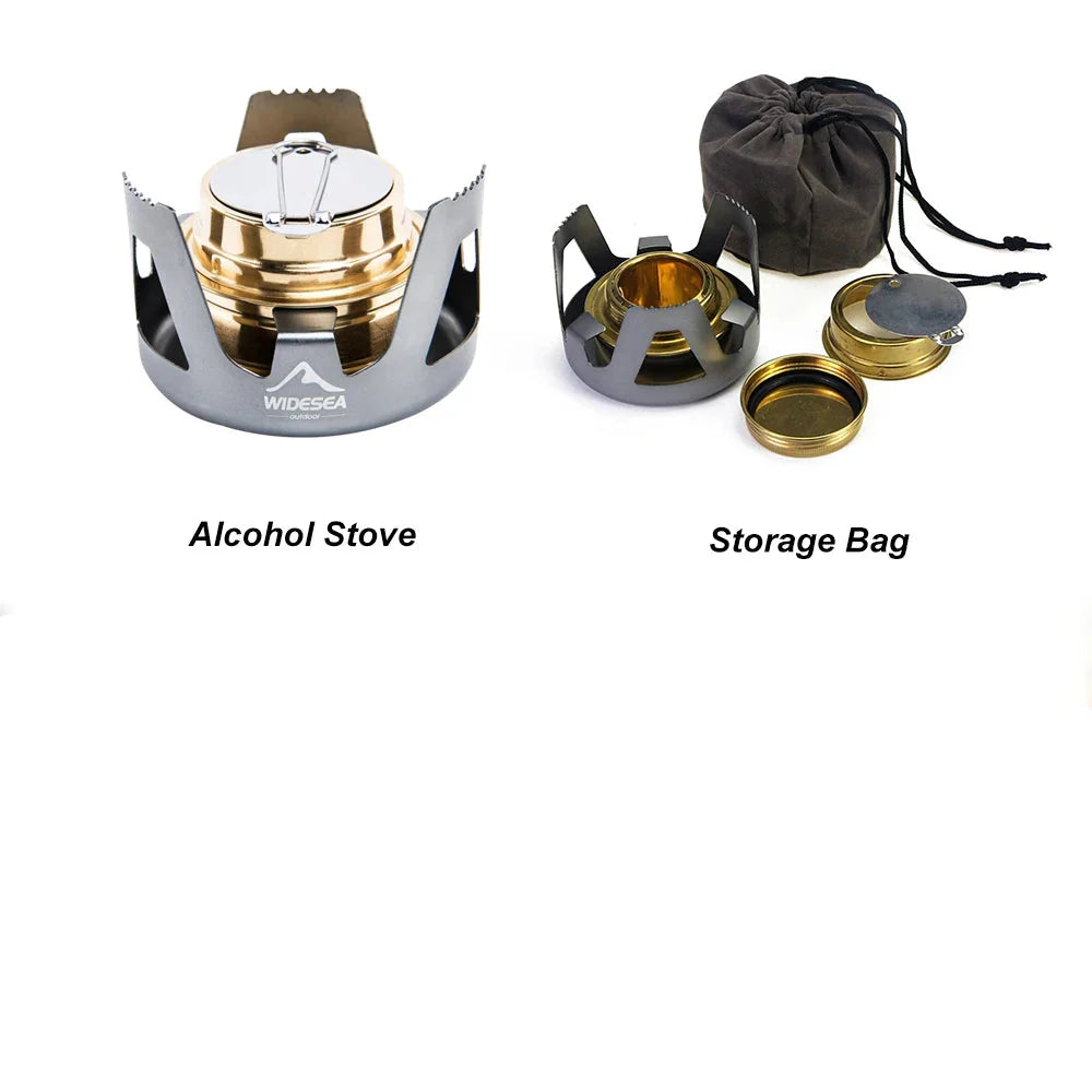 High-Quality Portable Alcohol Stove Grey