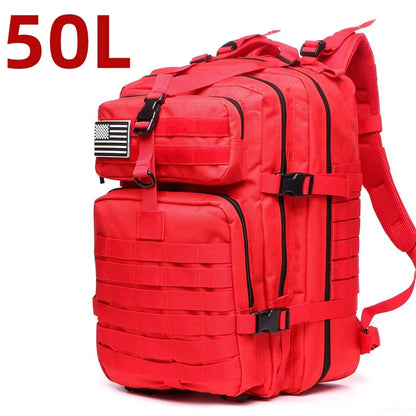 Waterproof Hiking Backpack Outdoor Bag (Red)