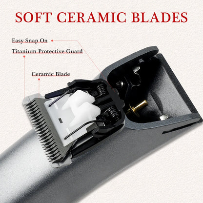 Womens Waterproof Intimate Hair Trimmer Body Groomer Red