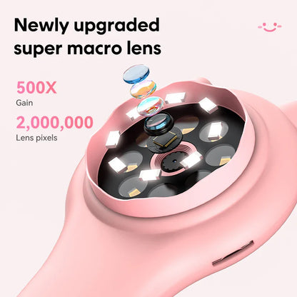 Kids Handheld Digital Microscope 500x with HD Display