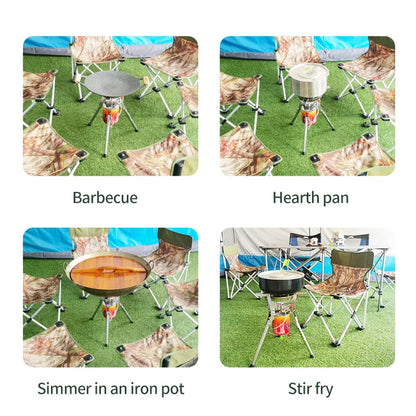 8400W Foldable Gas Camping Stove Silver