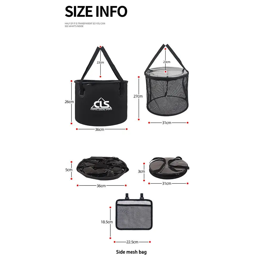 30l Outdoor Folding Fishing Bucket