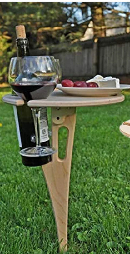 wine rack wooden outdoor table folding