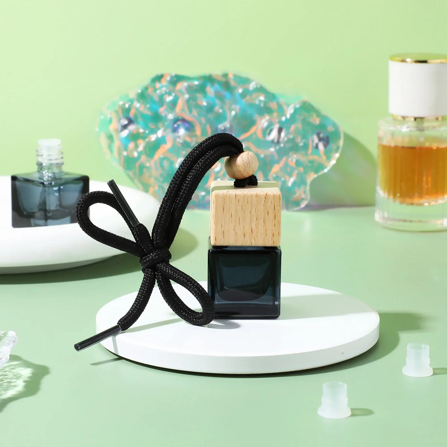 10PCS Hanging Car Perfume Bottle Diffuser–Ornament Black