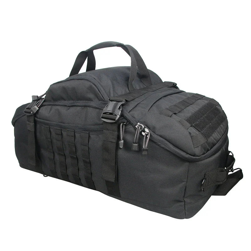 Tactical Molle Sport Travel Duffel Bag Black