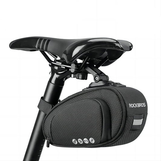 Rainproof Shockproof Bike Saddle Seatpost Bag Black
