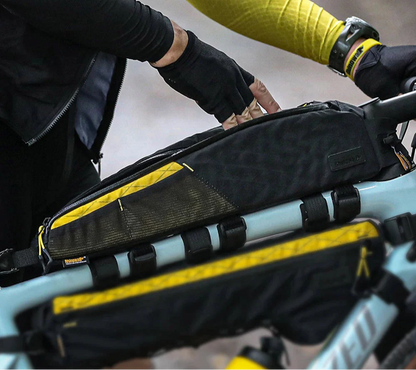 Waterproof 2.1L Top Tube Bike Bag Yellow