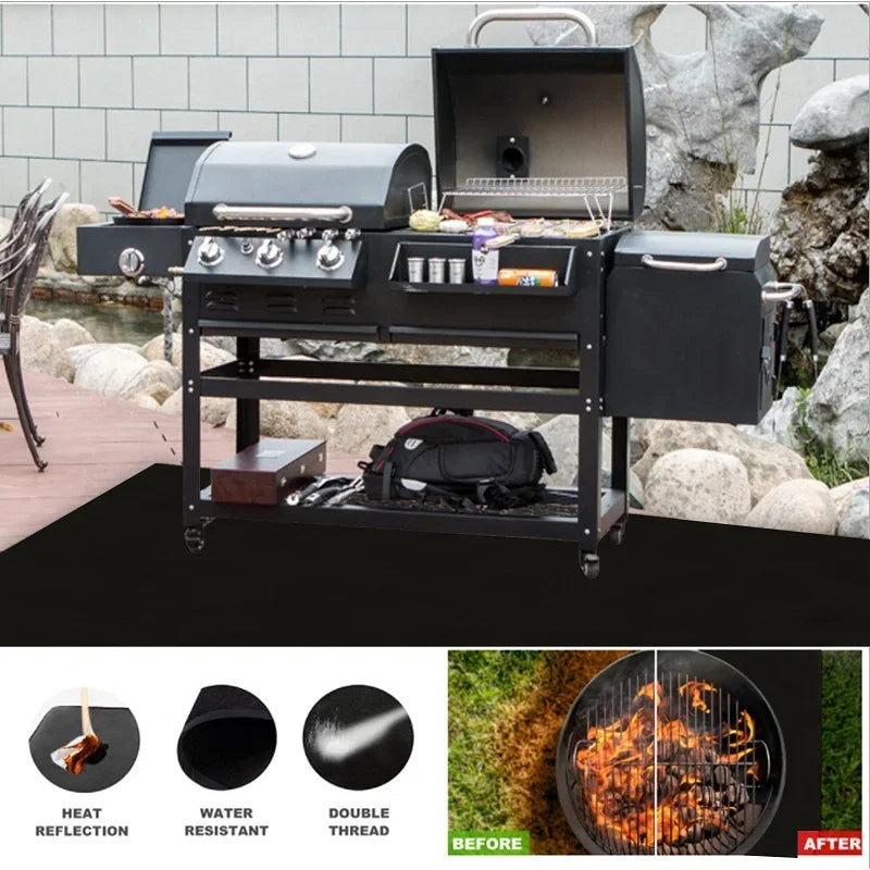 Under Grill Mat Fireproof Fire Pit